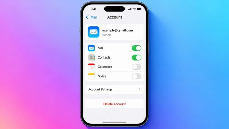 How to Remove an Email Account From an iPhone