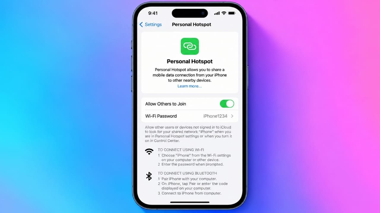 How to Set Up and Use a Personal Hotspot on iPhone