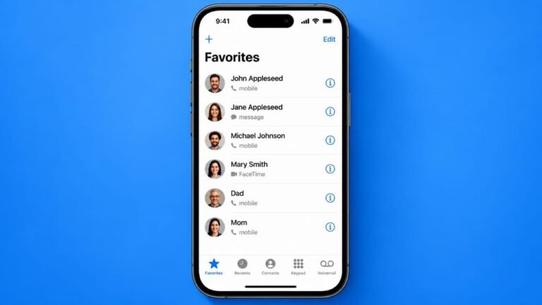 How to Manage Favorite Contacts on iPhone Easily